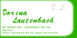 dorina lautenbach business card